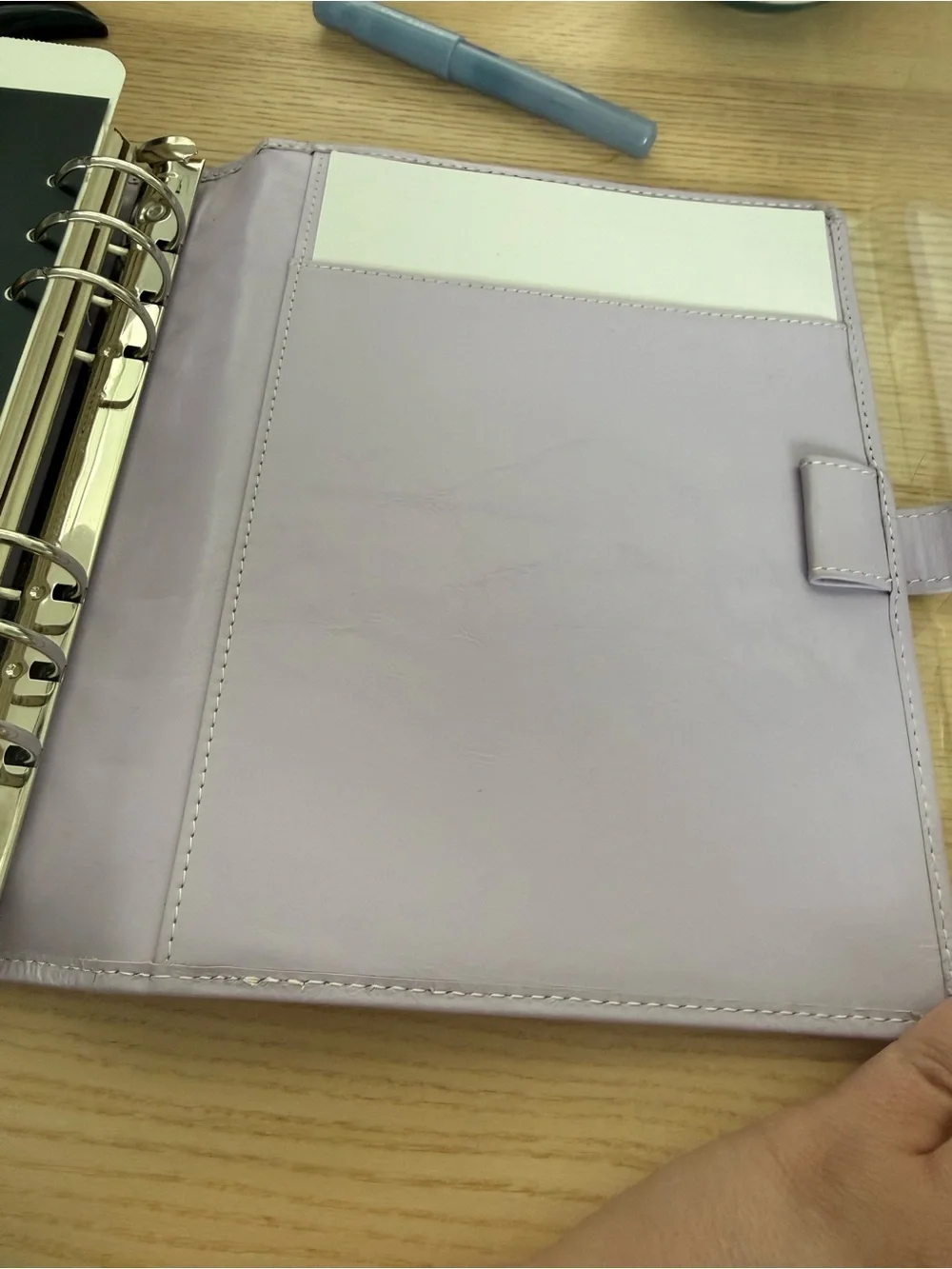 A5 Filofax Malden Rings Binder in Rare Orchid Color